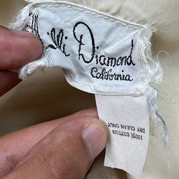 VTG 60’s Lilli Diamond Lace Off The Shoulder Boho Balloon Sleeves Dress Sz M? - Picture 9 of 9